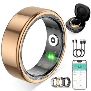 Smart Fitness Ring for Women and Men - Rose Gold Activity & Health Tracker